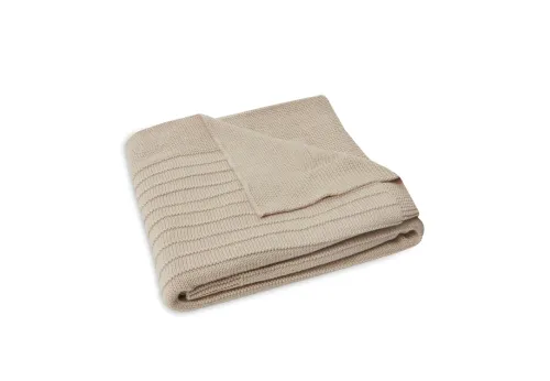 JOLLEIN Blanket 75x100 Pure Knit - Nougat Gots
